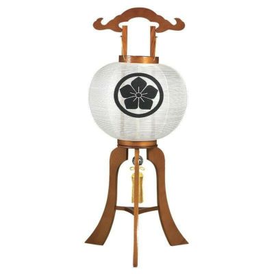 盆提灯 天然木 白木 (9号 大内行灯)/盆ちょうちん 灯燈 初盆 岐阜提灯