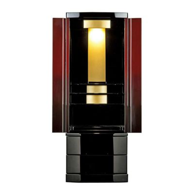 仏壇 モダン仏壇 「シリアコ」 15×40号 （v13-134-3）/家具調仏壇 床置き仏壇台付き リビング 上下セット