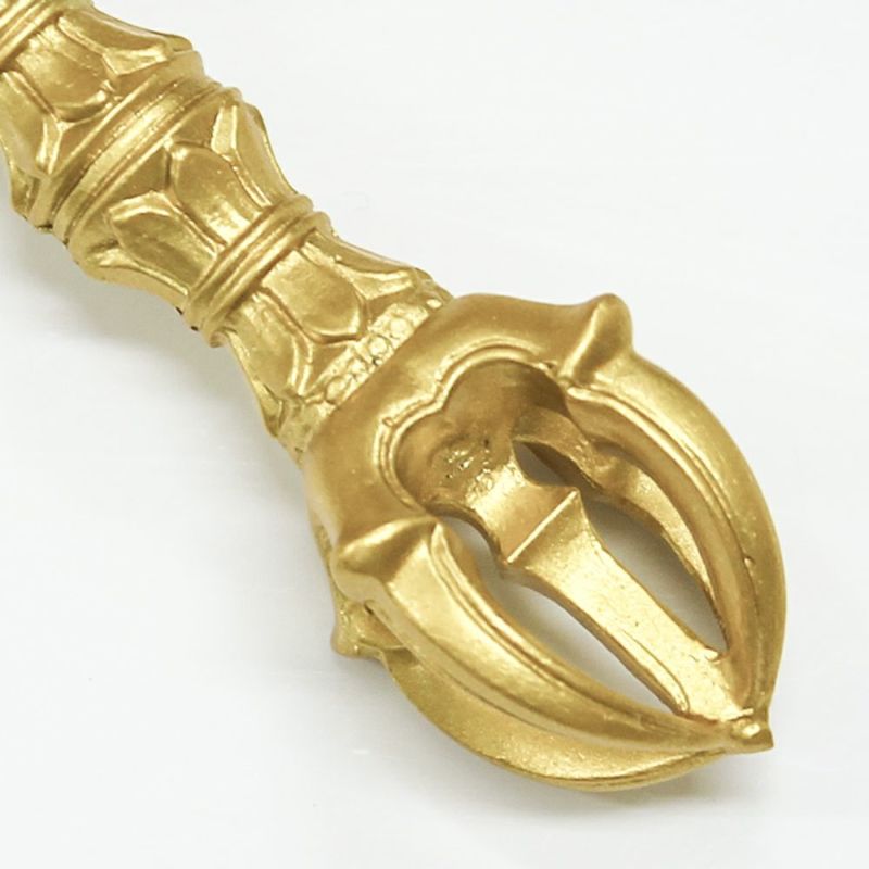 国産 五鈷 長さ9.2cm（合金製） 前具 密教法具 杵形 寺院ギフト