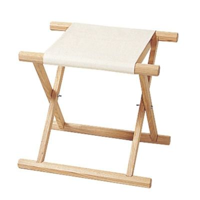 胡床 白木白布 日本製 （6600-0200）