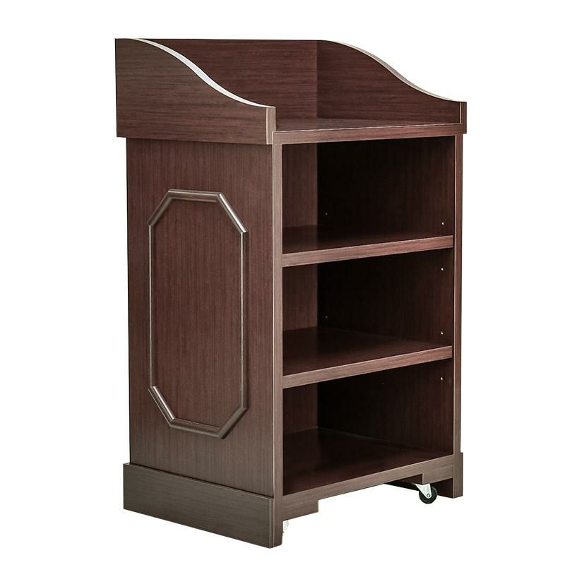 演台【キャスター付】 KR-60型 幅60cm 司会台 講演台 説教台 演壇 国産