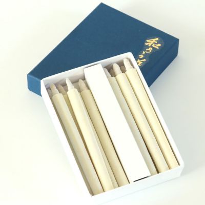 和ろうそく 筒型（手作り）2号（35分） 12本セット /仏前 仏壇用ろうそく 蝋燭 ロウソク 和蝋燭 ローソク 朱 開眼供養