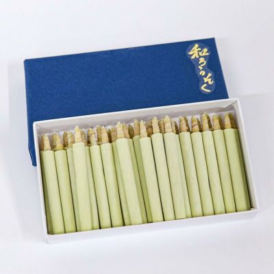 和ろうそく 筒型（手作り）小丸（18分） 40本セット / 仏前 仏壇用ろうそく 蝋燭 ロウソク 和蝋燭 ローソク 朱 開眼供養