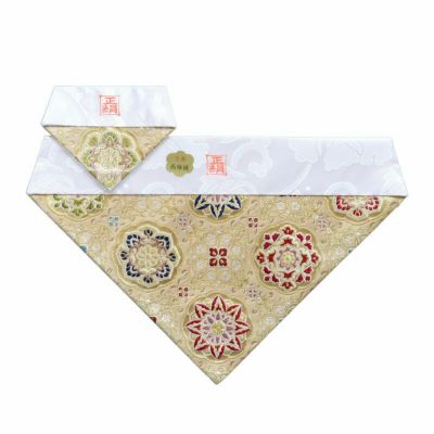 【アウトレット】冬用 打ち敷 No.52 三角 50代 正絹金通 上 打敷