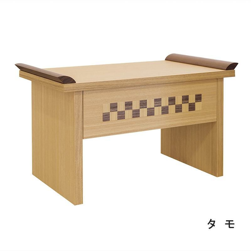 仏具高級径机 寺院仏具】朱塗り 高級背高導師机用椅子 金具付きタイプ 幅48