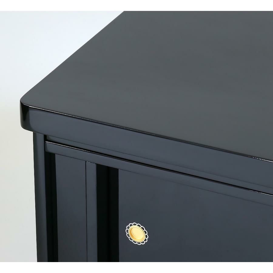 仏壇 台 仏壇下台 仏壇置台 仏壇用黒塗り下台 「大サイズ」幅75cm 膳