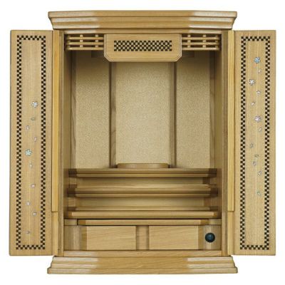 仏壇 モダン仏壇 「モンフォワ」 タモ 16号 （v13-085-3）/家具調仏壇 コンパクト おしゃれ