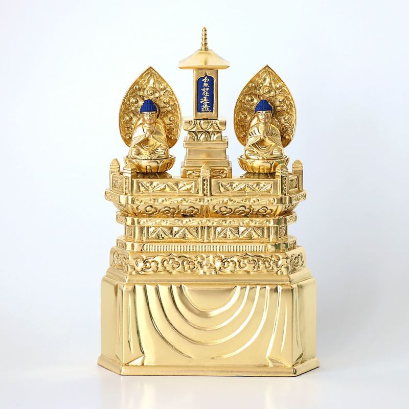 三宝尊 [大#348] 題目宝塔 釈迦如来坐像 多宝如来坐像  木彫 仏像 三宝尊 [大#348] 題目宝塔 釈迦如来坐像 多宝如来坐像 木彫 仏像