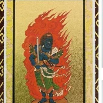 掛け軸 オリジナル掛軸 「真言宗」 50代（高さ29cm） 大日如来or不動